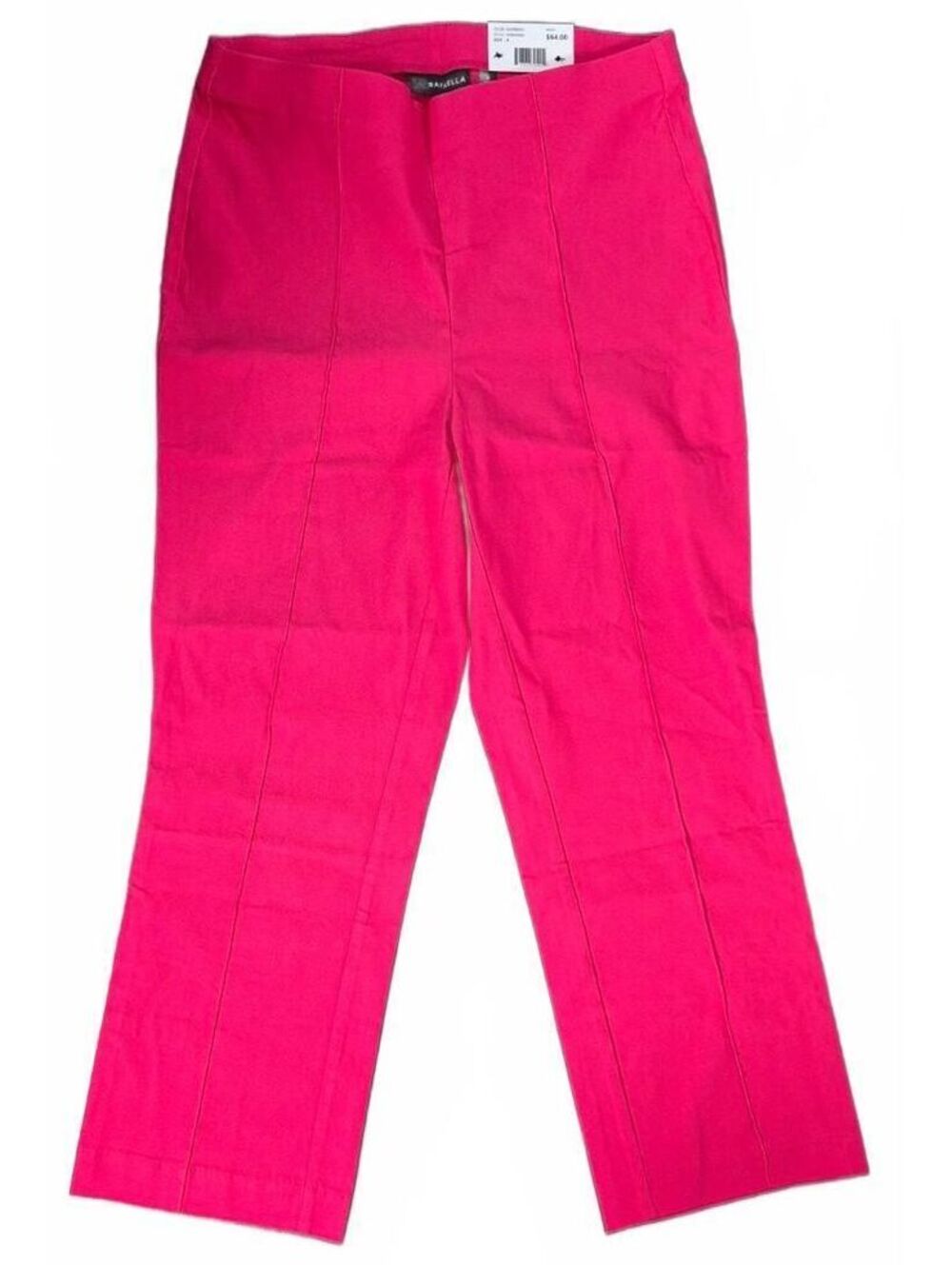 Rafaella Raspberry Pink Pintuck Crop Pants Size 4 NWT
